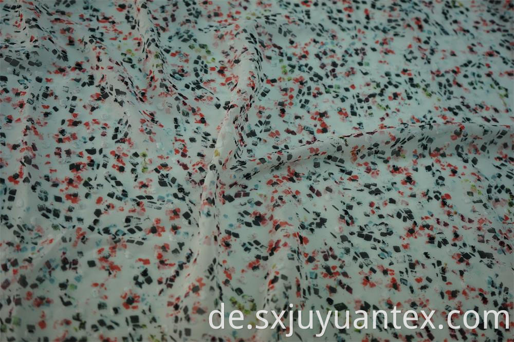 Swiss Dot Clip Jacquard Fabric